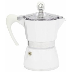 Cafetière italienne - 3 Tasses - Bella - Blanc - GAT - Pour le Thé, Café, petit déjeûner - DE-641423