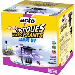 Aspirateur à  moustiques / insectes volants - Lampe UV - Protection 300 m² - ACTO - Insectes volants - BR-676980