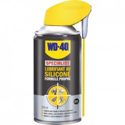 Lubrifiant au silicone Formule propre - 250 ml - WD-40 Spécialist - Solvant / Graisse - BR-676901