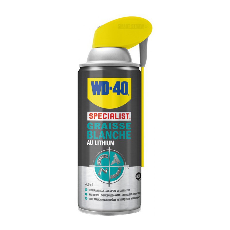 Graisse blanche au lithium - 400 ml - WD-40 Spécialist - Solvant / Graisse - BR-210588