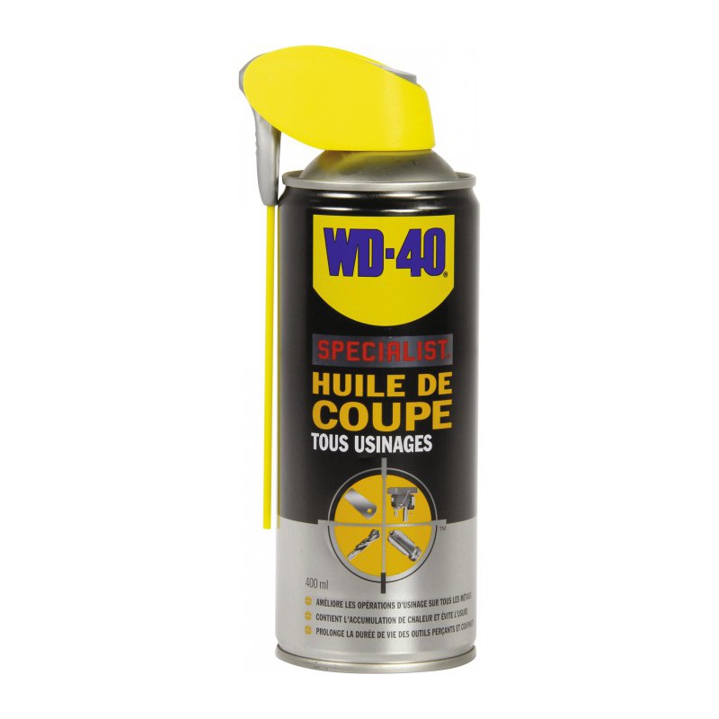 Huile de coupe Tous usinages - 400 ml - WD-40 Spécialist - Solvant / Graisse - BR-210464