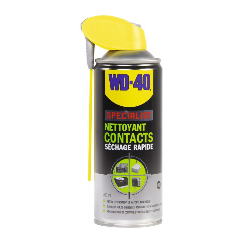 Nettoyant contacts Séchage rapide - 400 ml - WD-40 Spécialist - Solvant / Graisse - BR-210997