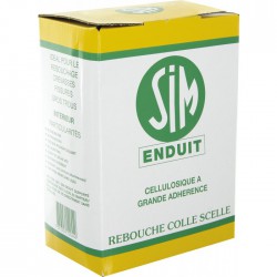 Enduit cellulosique en poudre -1 Kg - SIM - Enduit de rebouchage - BR-134015