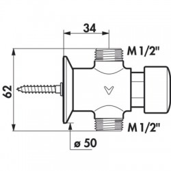 Robinet de douche - Tempostop - DELABIE - Robinets / Mitigeurs - BR-139904