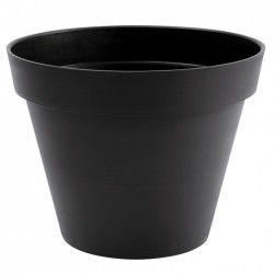 Pot à  fleur en plastique - Gamme Toscane - 23 L - Gris anthracite - EDA - Pots ronds - BR-315537