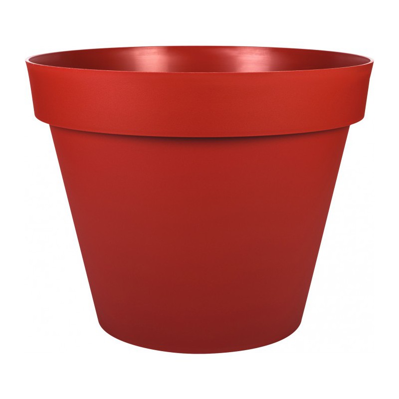 Pot à  fleur en plastique - Gamme Toscane - 76 L - Rubis - EDA - Pots ronds - BR-920463