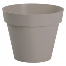 Pot à  fleur en plastique - Gamme Toscane - 76 L - Taupe - EDA - Pots ronds - BR-309558