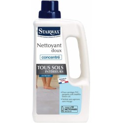 Nettoyant doux pour sols intérieurs - Concentré - 1 L - STARWAX - Entretien des sols - 275