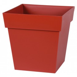 Pot à  fleur carré - Gamme Toscane - 22 L - Rubis - EDA - Pots carrés - BR-315557