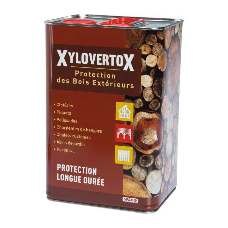 Xylovertox - Entretien bois extérieur / intérieur - 5 L - SPADO - Entretien du bois - BR-119561