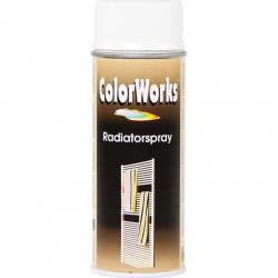 Peinture radiateur - Blanc - Aérosol 400 ml - COLORWORKS - Peinture aérosol - BR-600565