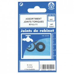 Assortiment de 10 joints torique en nitrile - Du N°4 au 11 - GRIPP - Joint torique - BR-479594