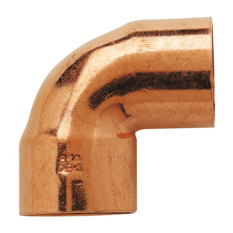 Coude en cuivre - A souder - 90° petit rayon - Mâle / Femelle - 10 mm - RACCORDS - Raccords à souder - BR-007811
