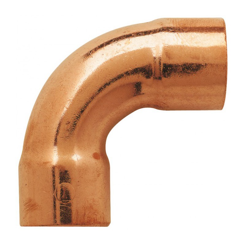 Coude en cuivre - A souder - 90° grand rayon - Femelle / Femelle - 16 mm - RACCORDS - Raccords à souder - BR-001171