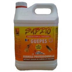 Répulsif concentré contres les guêpes/ frelons - Spécial toitures - 5 L - SUBITO - Insectes volants - SGUEPE5