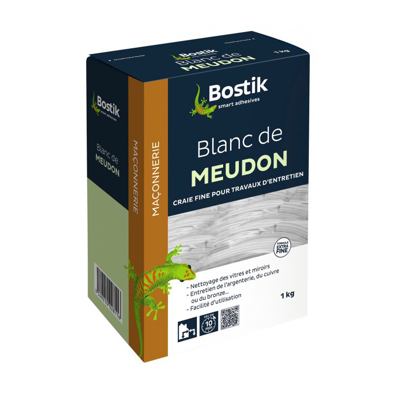 BOSTIK - Blanc de Meudon - Entretien miroir - 1 Kg - Entretien des vitres - BR-700430