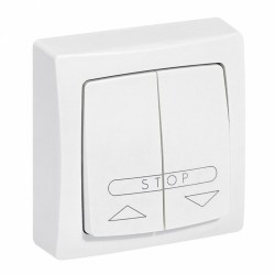 Poussoir pour commande centralisée volets roulants Appareillage Saillie - Blanc - 10 A - LEGRAND - Appareillage : Commandes /...