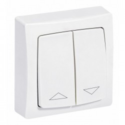 Interrupteur individuel de volets roulants Appareillage Saillie - Blanc - 10 A - LEGRAND - Appareillage : Commandes / interru...