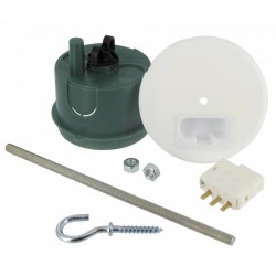 Boîte à  encastrer Batibox maçonnerie + fiche pour luminaire - ⌀65 mm - LEGRAND - Boites d'encastrement et dérivation - BR-40...