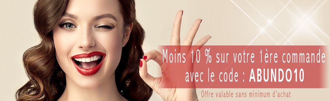 10% dès votre première commande